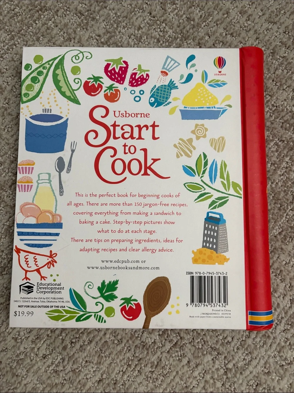 Usborne Start to Cook - Illustrated Kids Cookbook